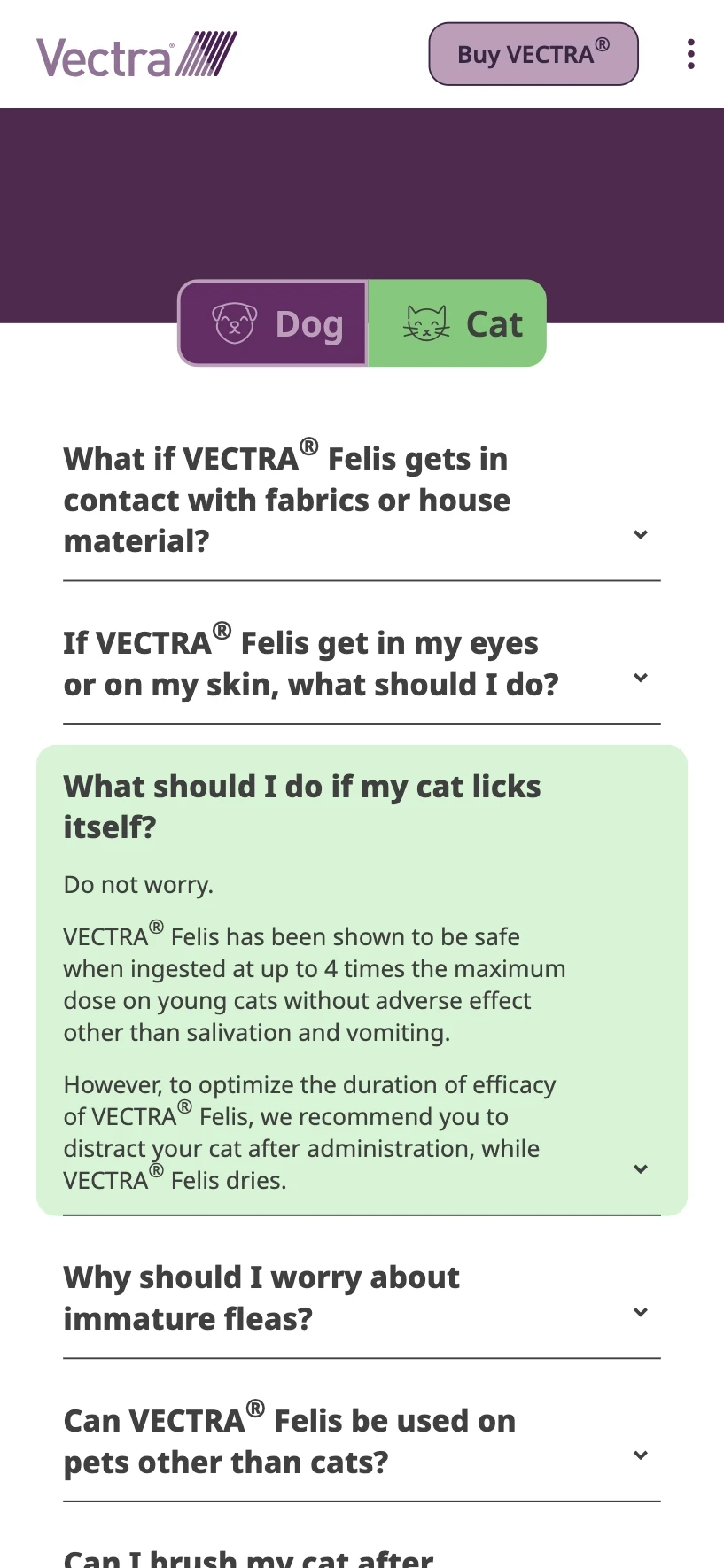 FAQs High fidelity prototype