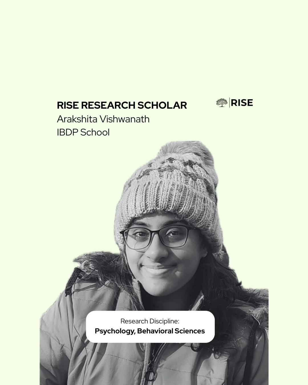 High school testimonial about mentorship and projects at RISE Global’s rise research Program