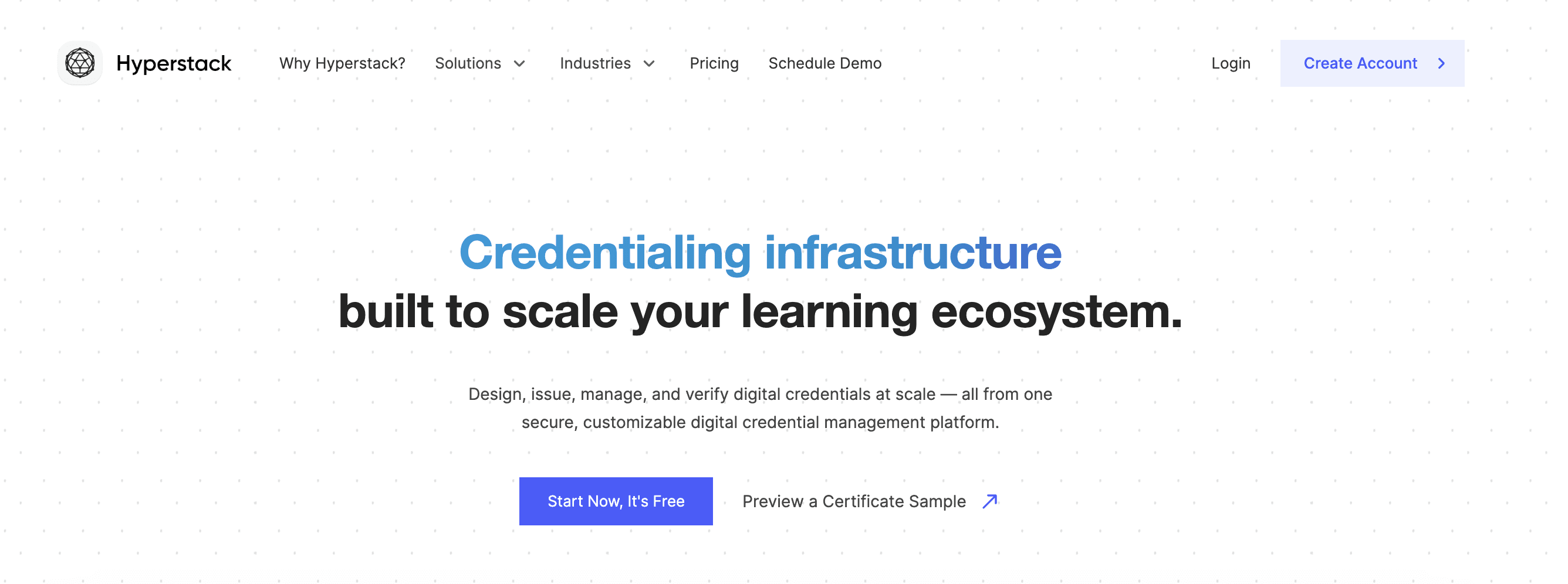 Hyperstack Credentialing Alternative
