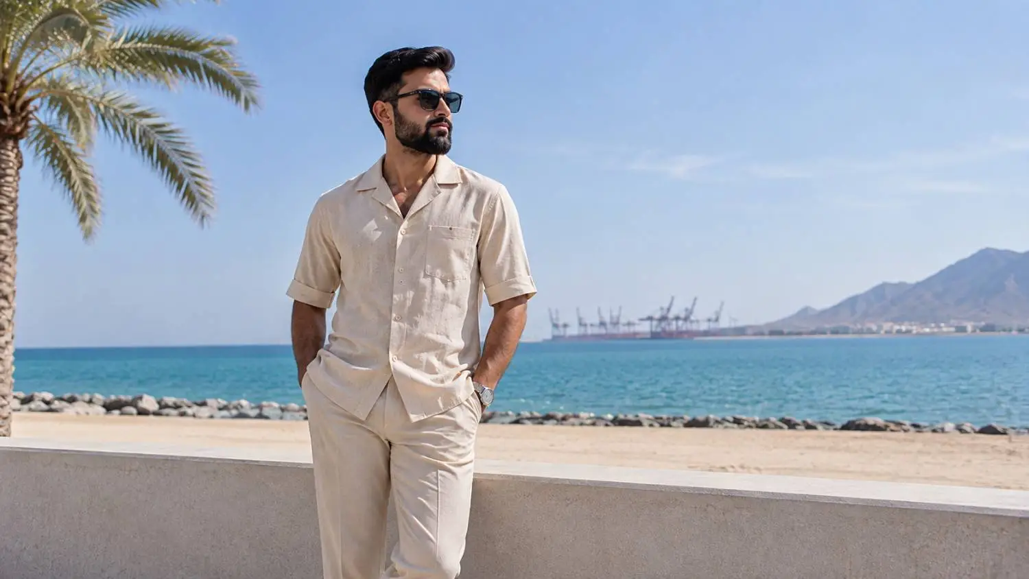 A man styling in Coord sets in Dubai