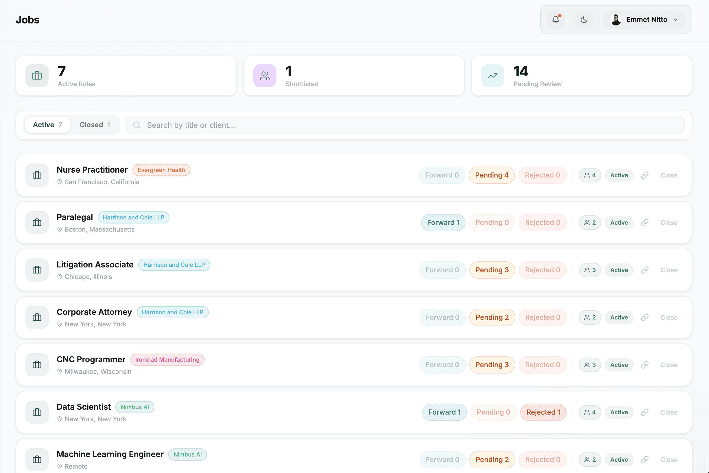 An image of Freelio's project ui
