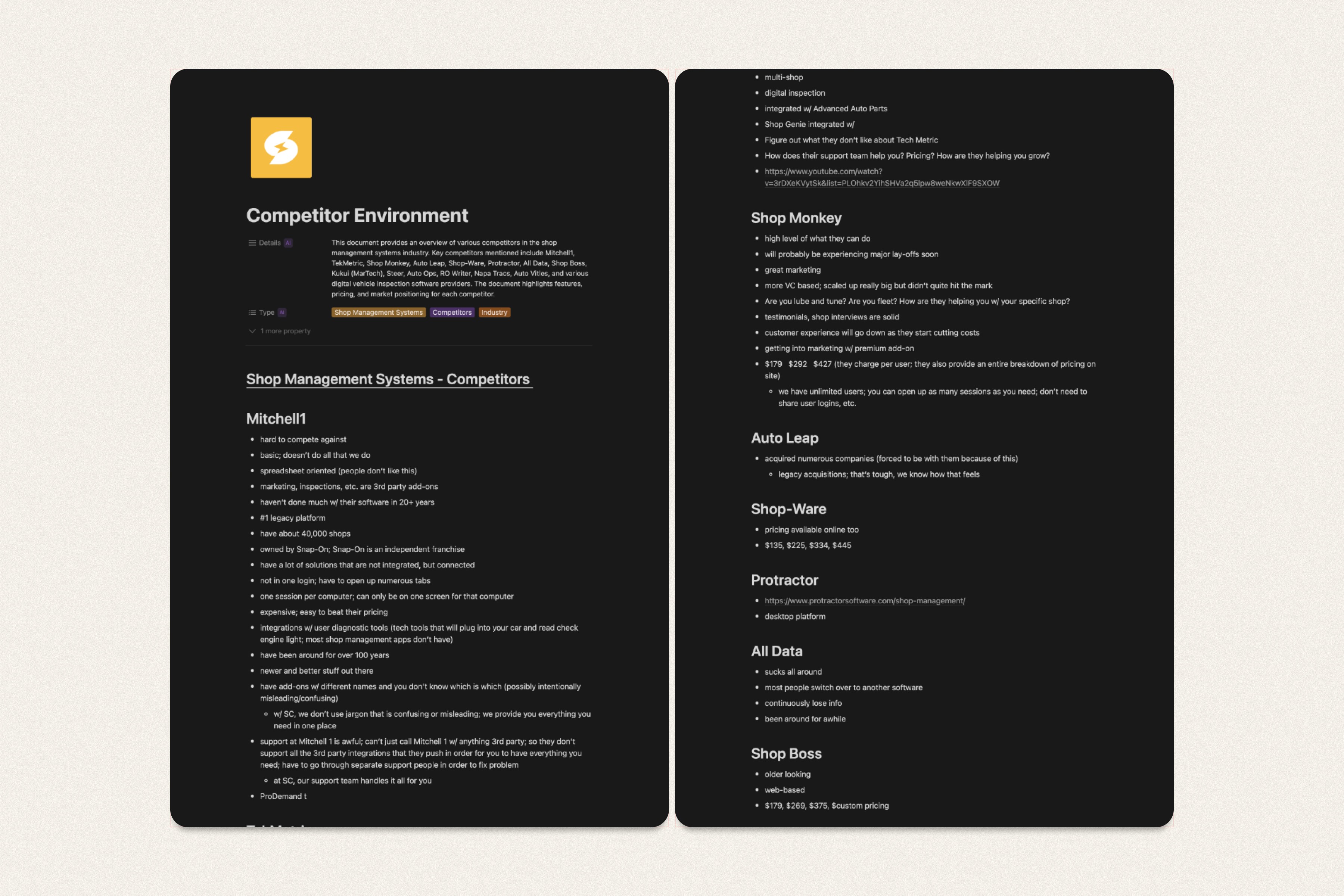 The image features a split screen with two different pages displayed side by side. The left page is a list of items, while the right page is a list of features. The lists are organized in a way that makes it easy to compare and understand the differences between the two pages. The overall layout of the image is visually appealing and well-organized, making it an effective way to present information in a clear and concise manner.