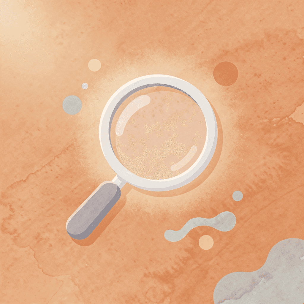 Magnifying glass icon representing analysis and matching - Magento SEO Agency