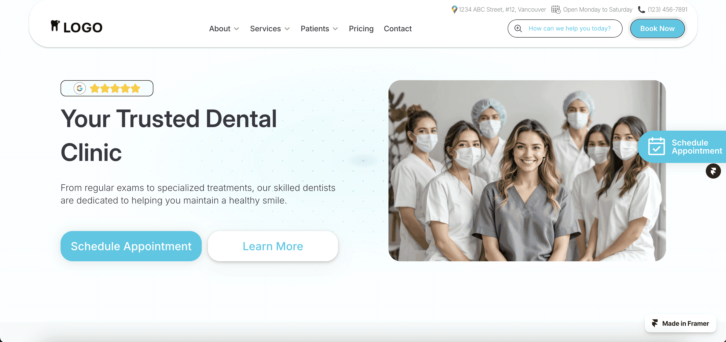 Brighter - Dental Website Template