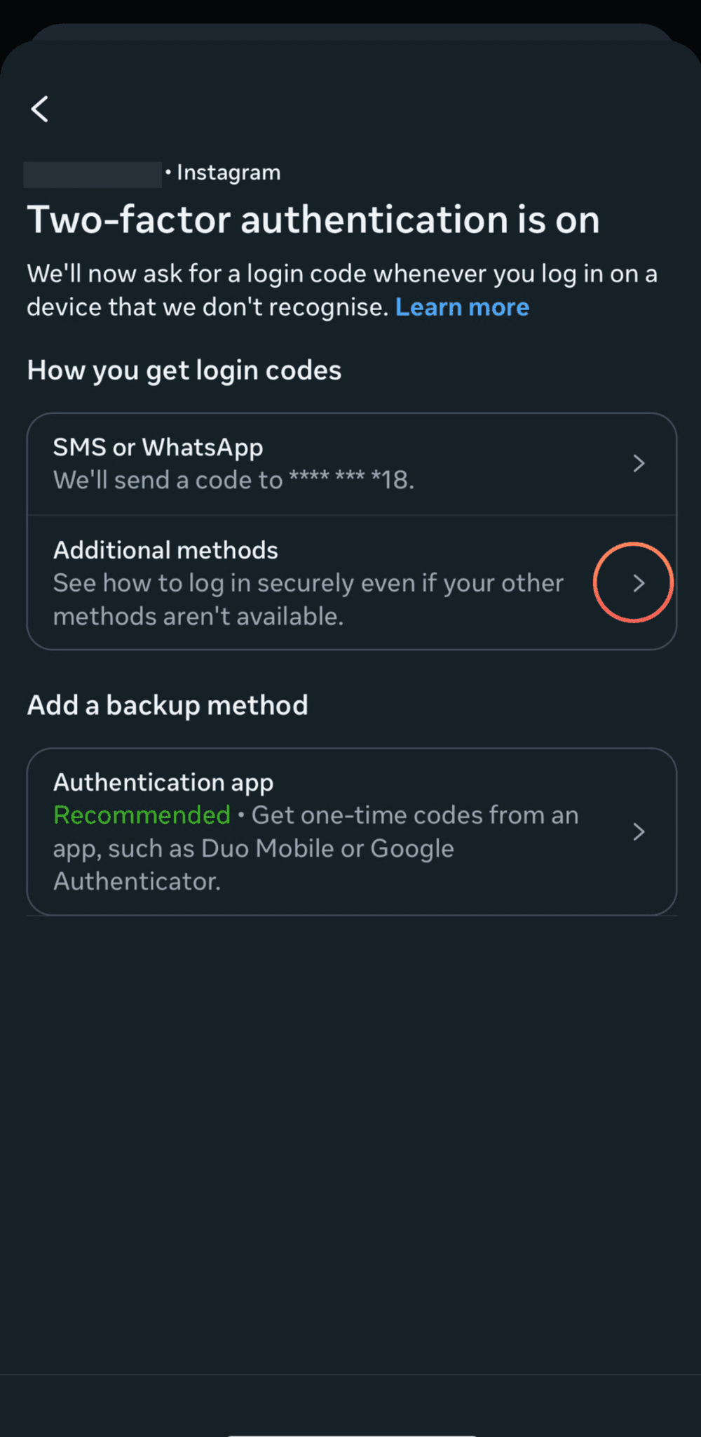 Two-factor authentication methods