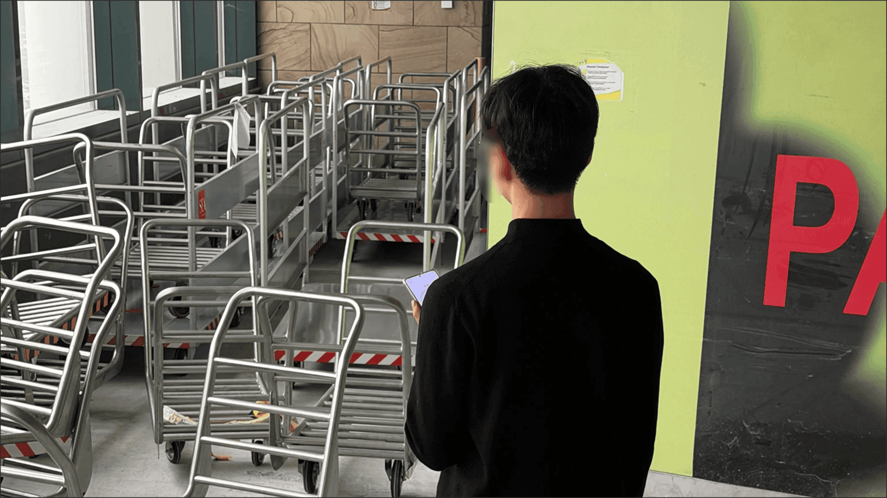 The trouble is that the carts never stay put