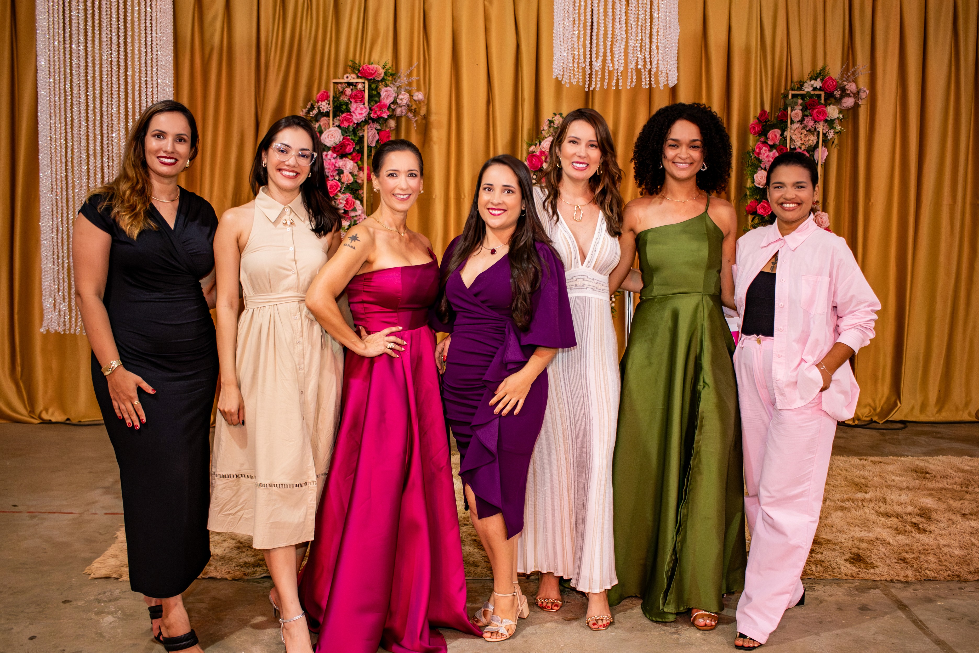 Nesta imagem vemos algumas participantes do evento.