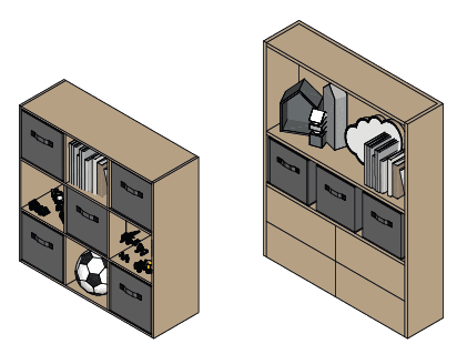 Tiny House Kids Bedroom - Desk Younger Kids