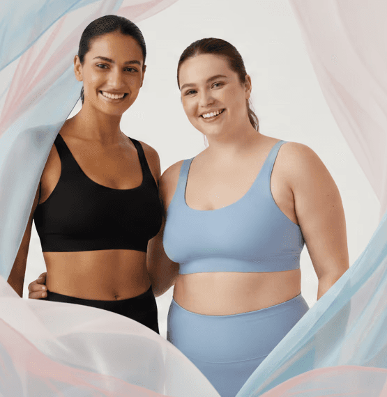 Beautiful lady with a ray of sunlight shining on her face