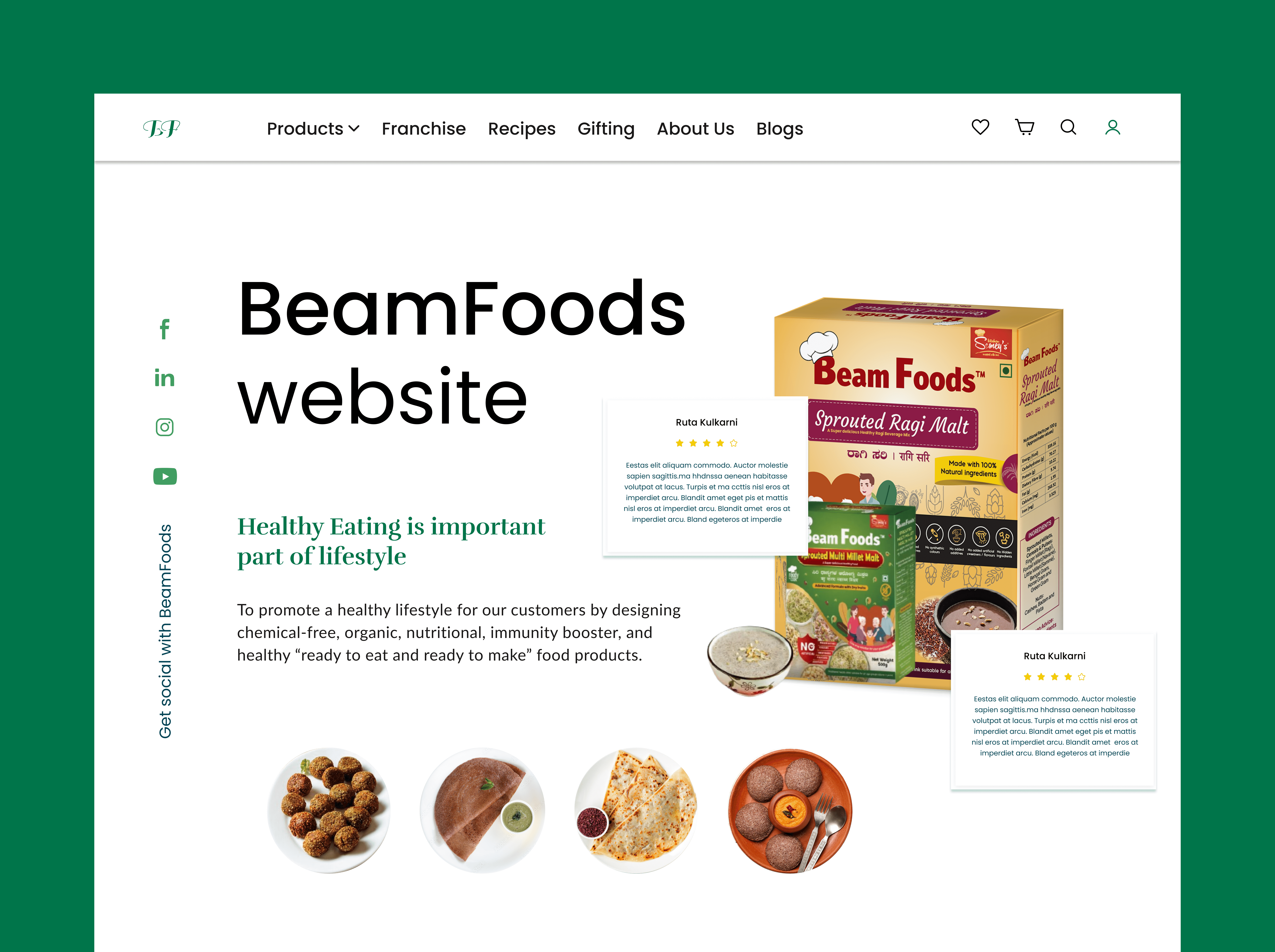 real estate agency website, hero