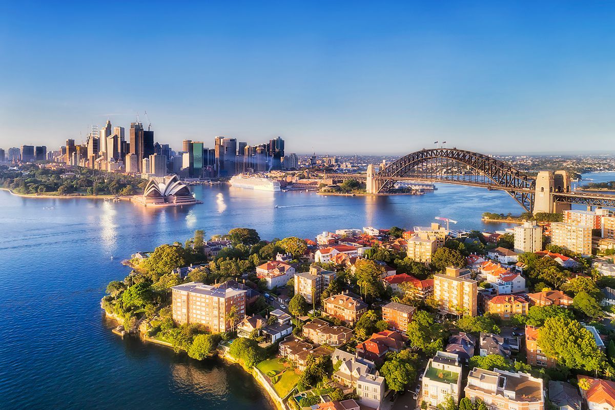 Sydney Harbour with Opera House and Bridge