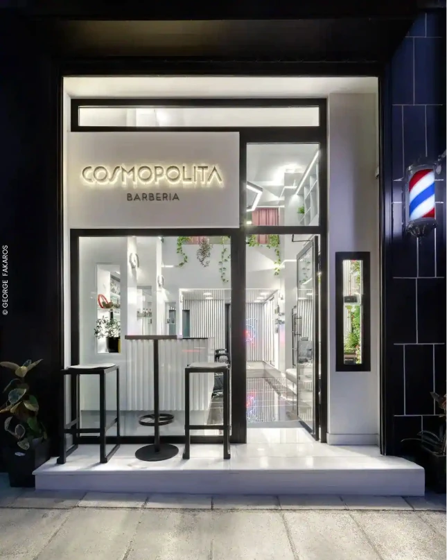 Cosmopolita Barberia κατάστημα κουρείο Αθήνα