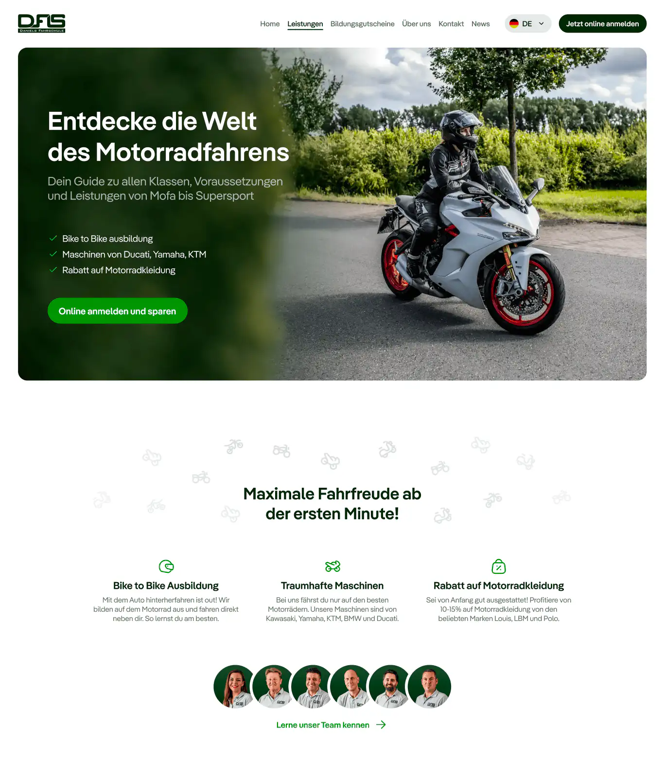 Screenshot von dem Projekt