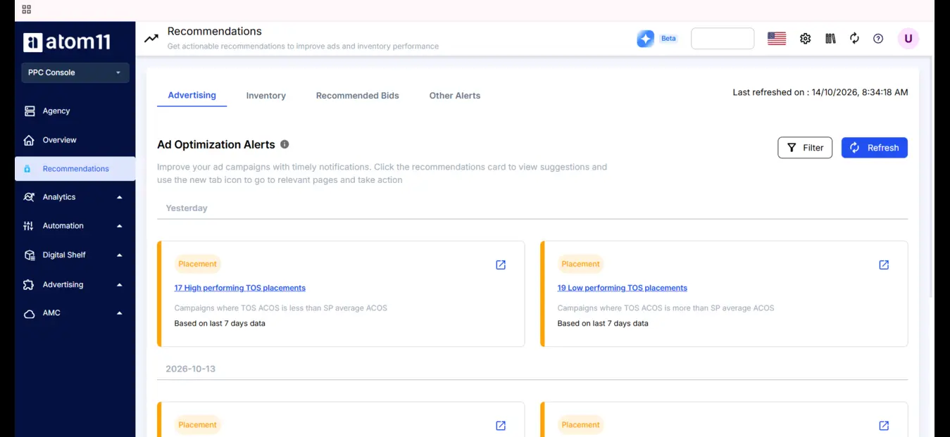 Atom11 Dashboard