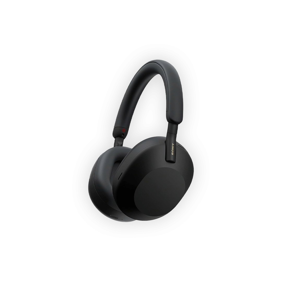 Sony WH-1000XM5 wireless noise canceling headphones in black