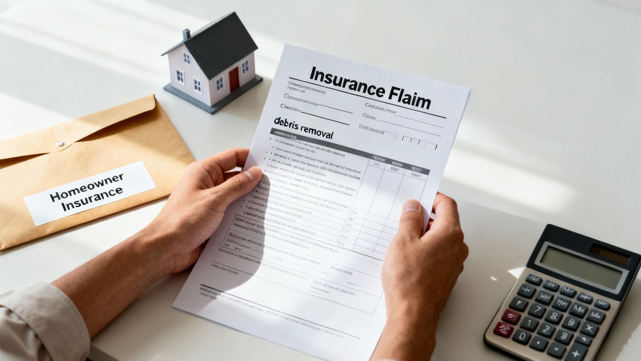 Magnifying glass focusing on a diseased tree trunk with visible decay.