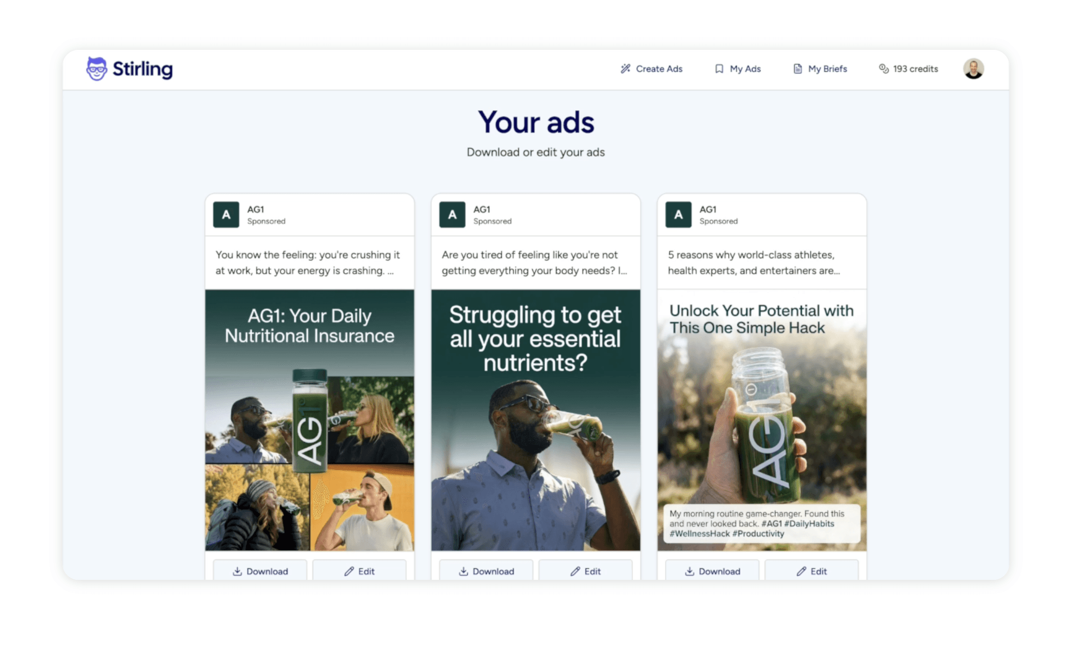 Stirling 60-Second Ad Studio