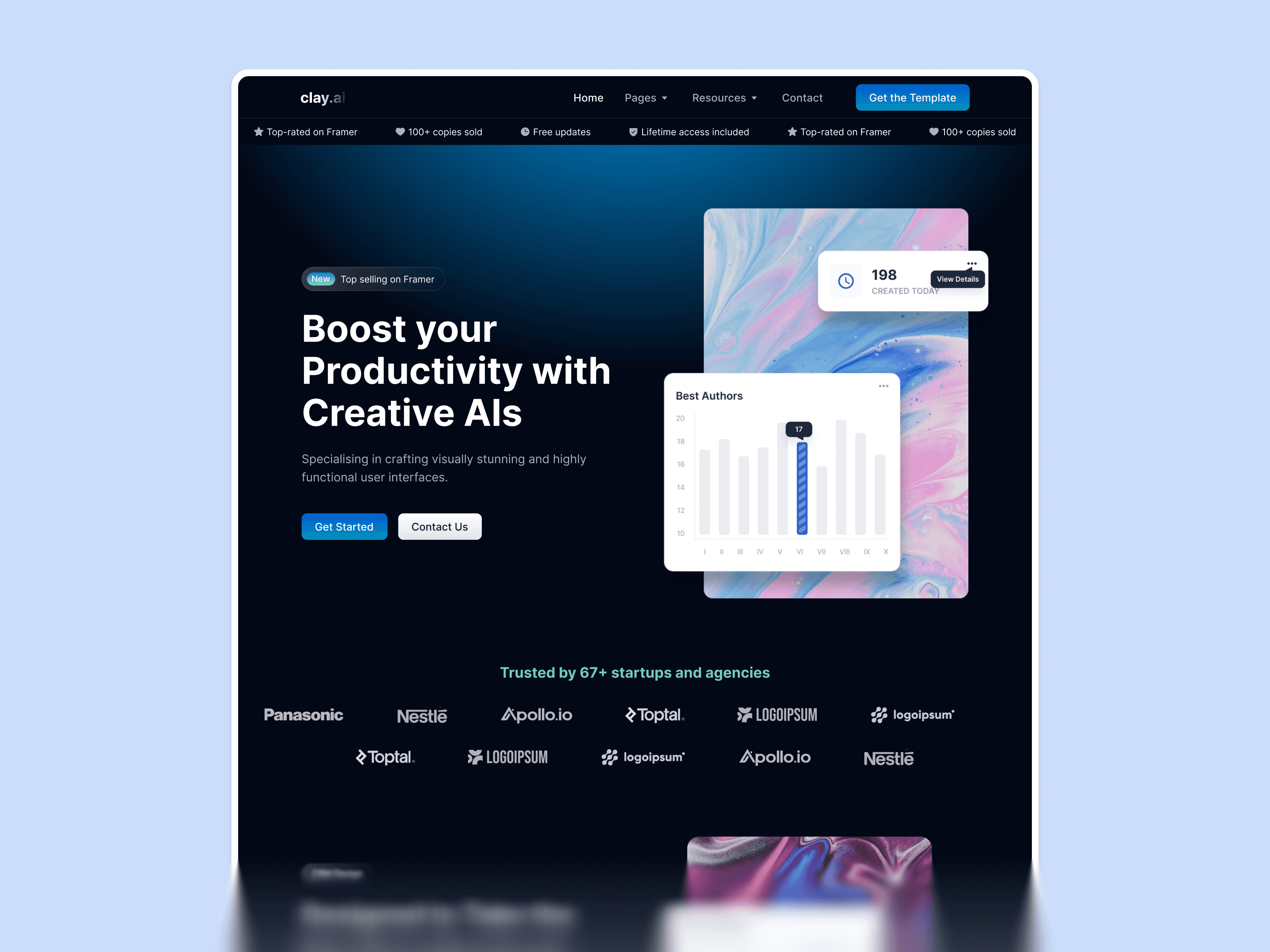 webflow saas template