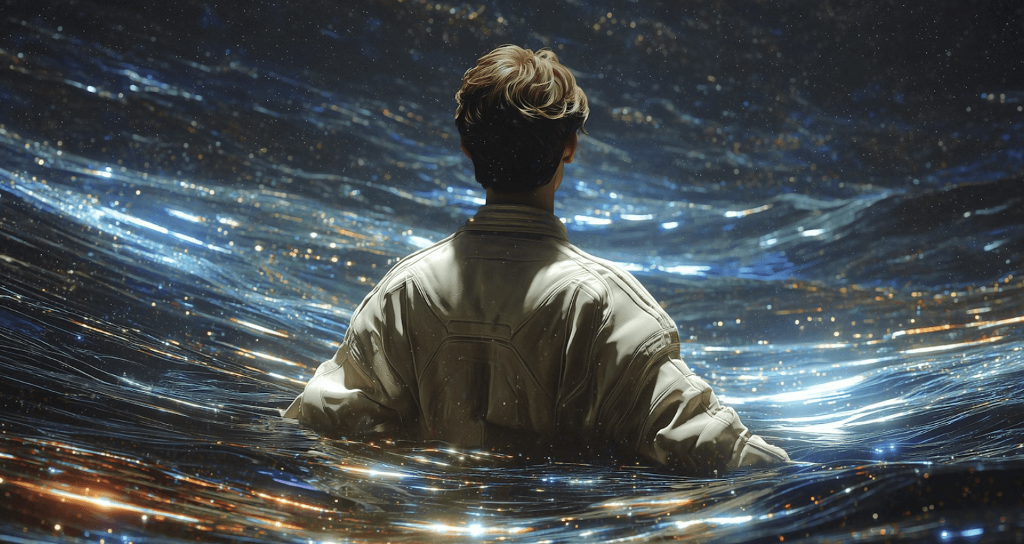 Man sitting on the ground outdoors stretching his leg