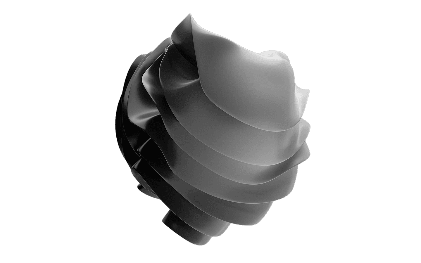 Forme 3D abstraite illustrant les différences et la complémentarité entre l'optimisation SEO et la stratégie GEO pour les marques.