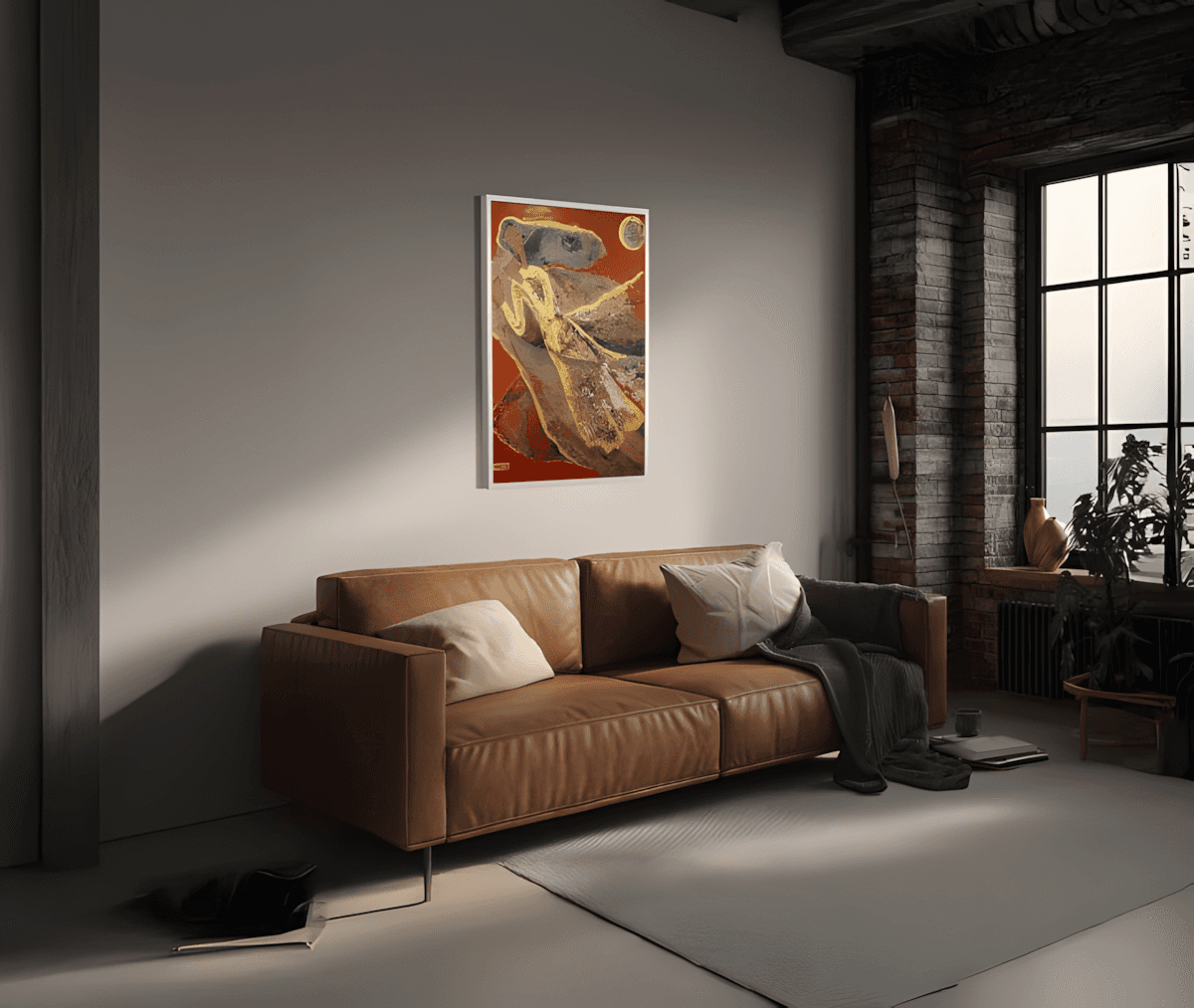 premium art poster and canvas prints, with originals available, from QART , of the artwork " Full Moon "