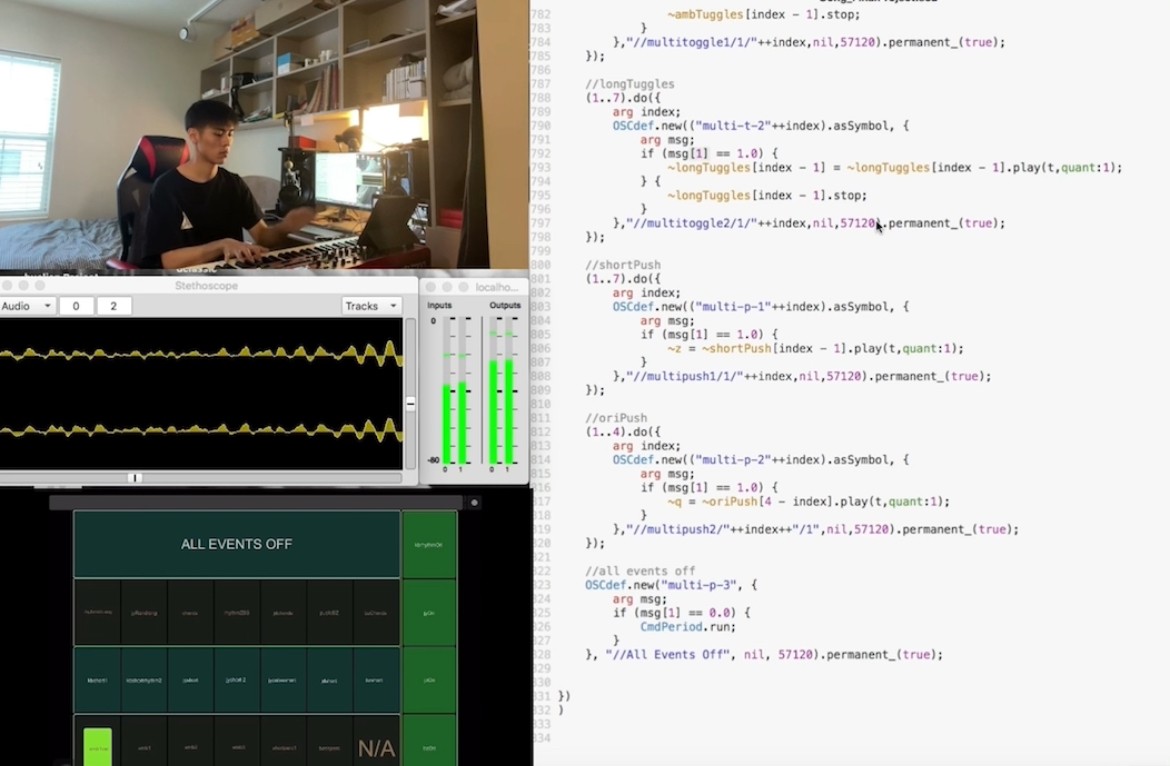 Close-up of hand holding pink ice cream cone against pastel background