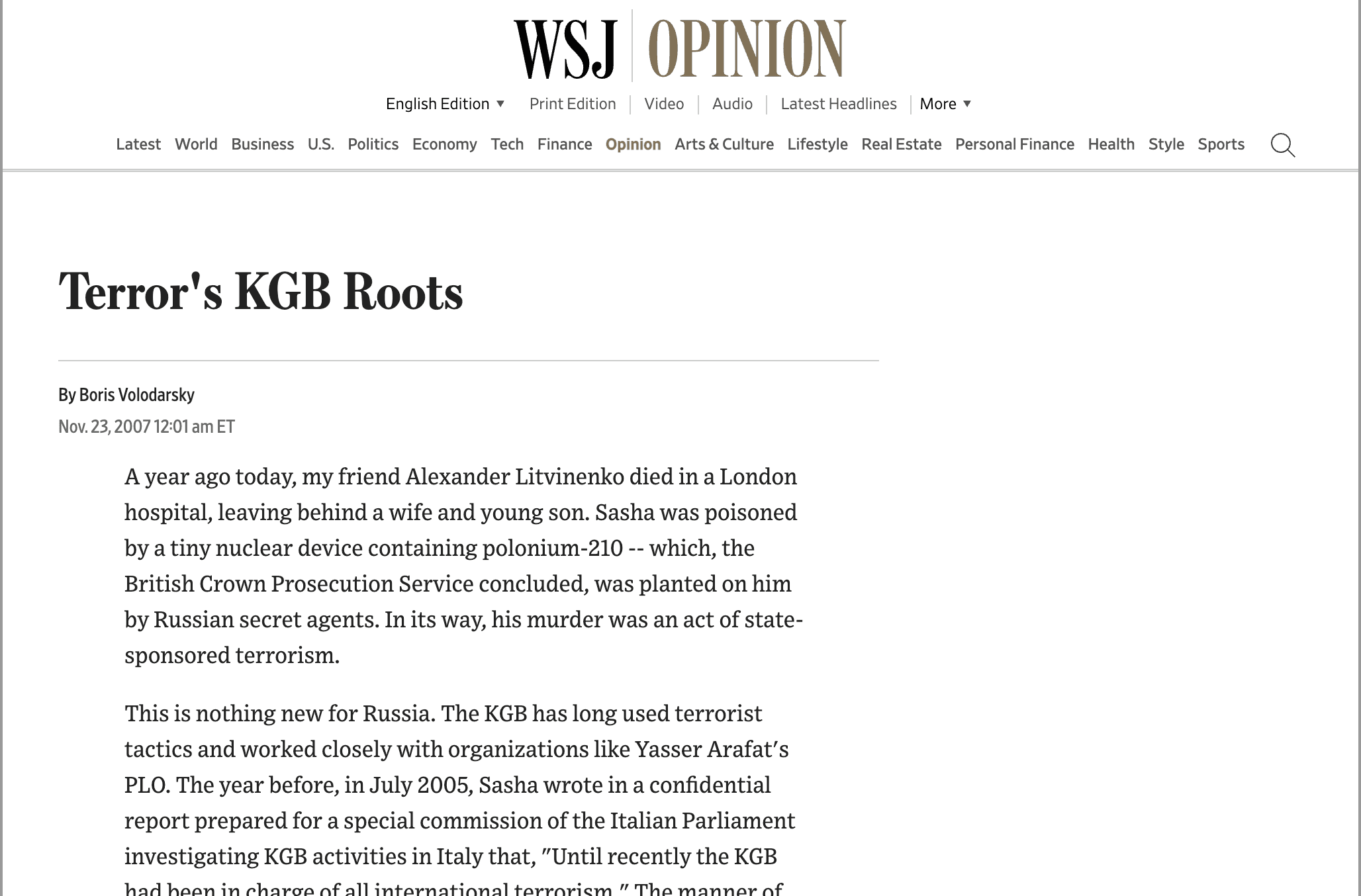 Terror's KGB Roots