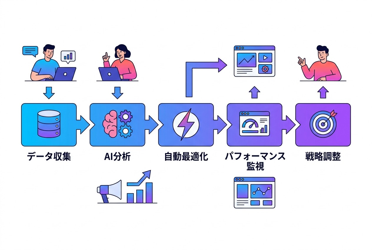 AI活用によるweb広告運用の最適化フロー