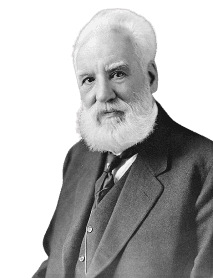 A classic black-and-white portrait of an elderly man with a full white beard and neatly combed hair, dressed in a formal suit and tie. His kind expression and distinguished appearance suggest a prominent inventor or scientist from the late 19th to early 20th century. The image conveys a sense of wisdom and accomplishment, capturing the essence of a historical figure known for significant contributions to technology or science.