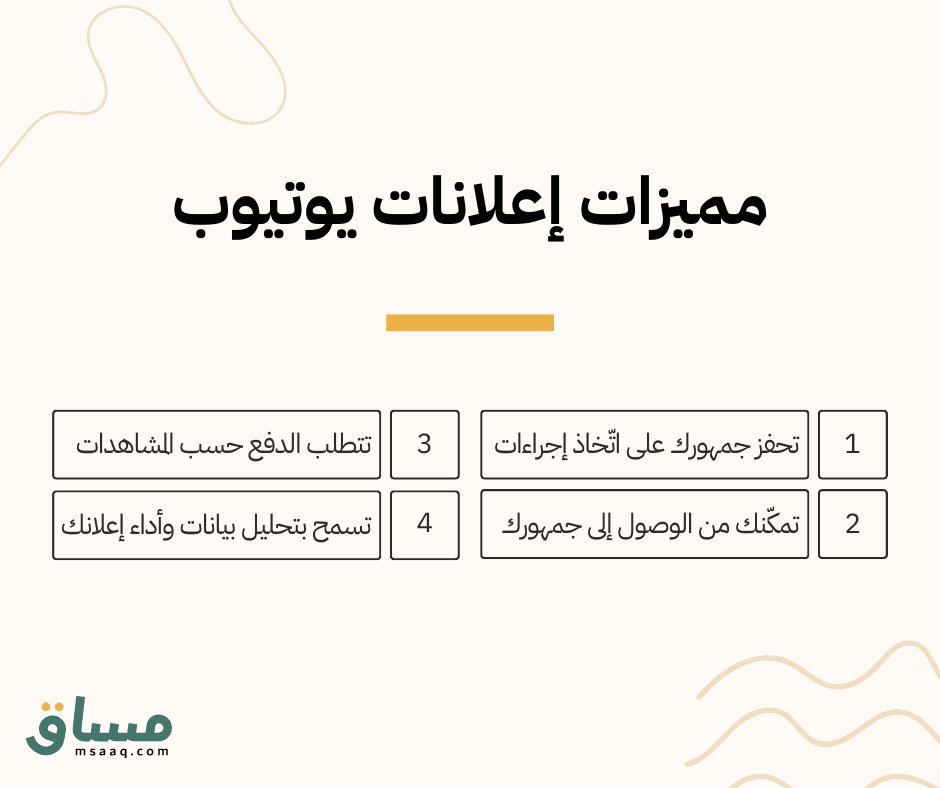 مميزات إعلانات يوتيوب