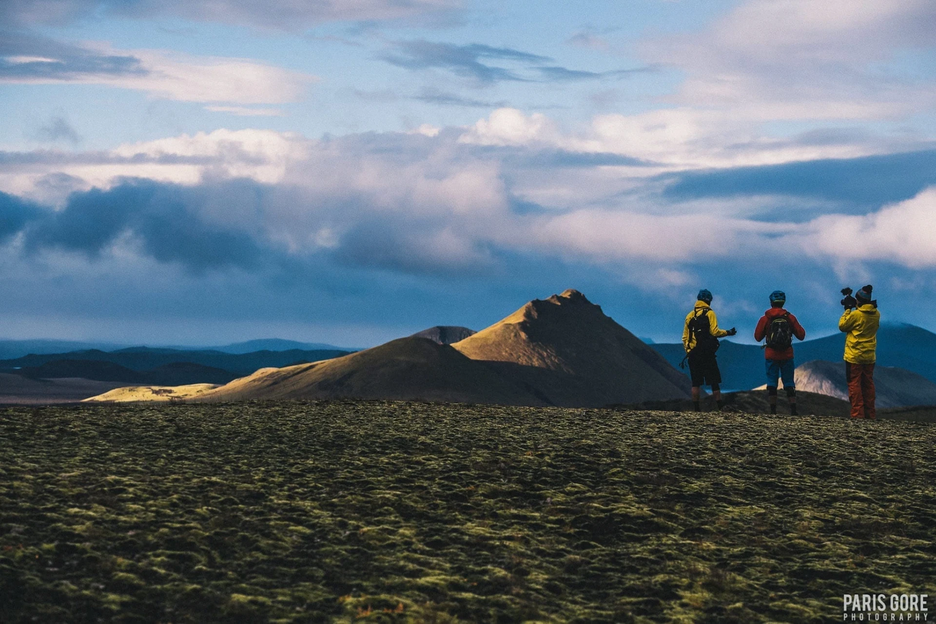 Taking pictures of mountains
