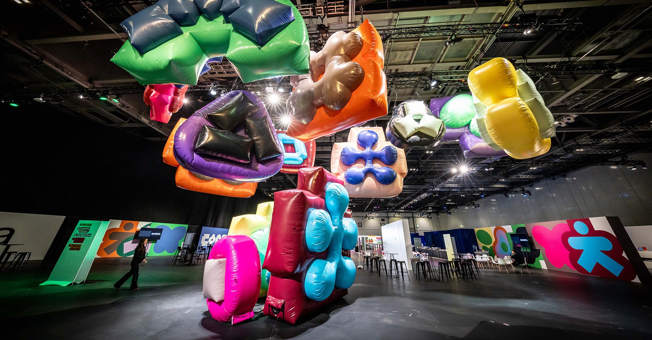 Woman with color palette