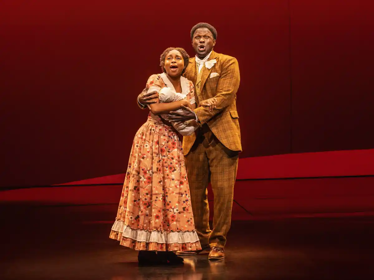 Dramatic moment from Ragtime on Broadway, playing at Lincoln Center, New York