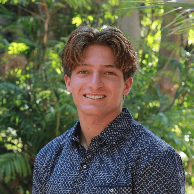 Young woman smiling in an office