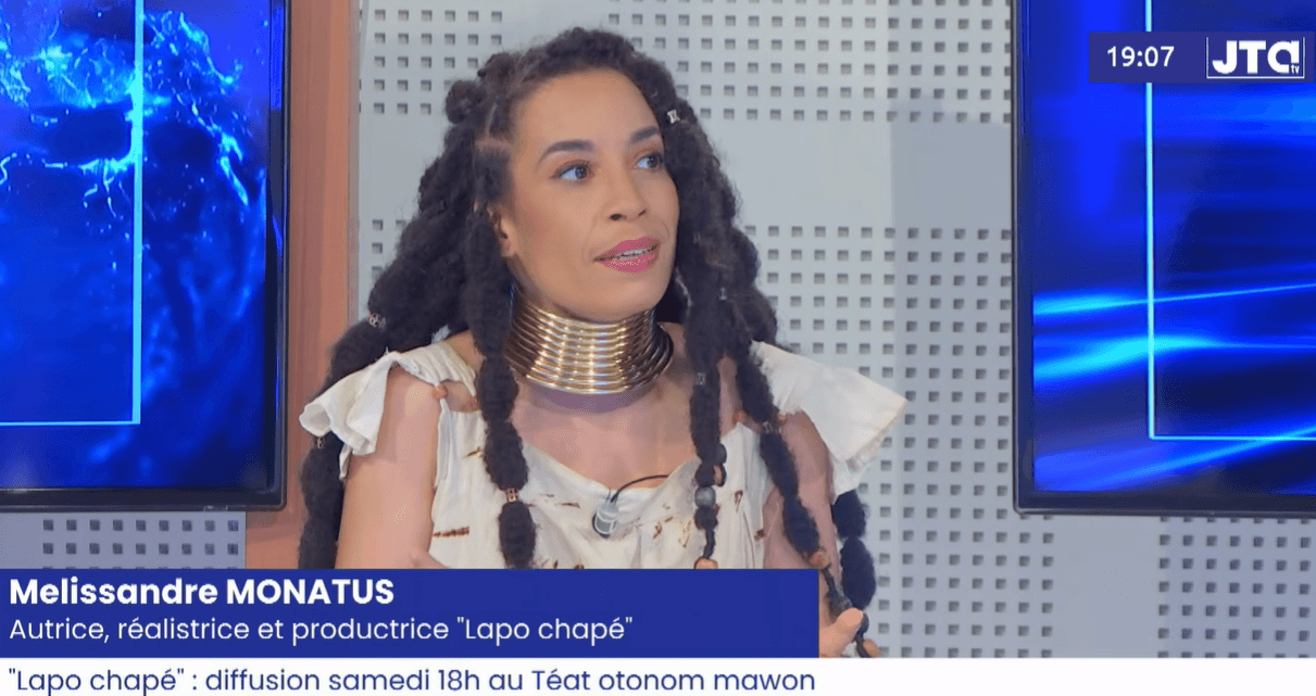 Mélissandre Monatus pendant le JT ATV