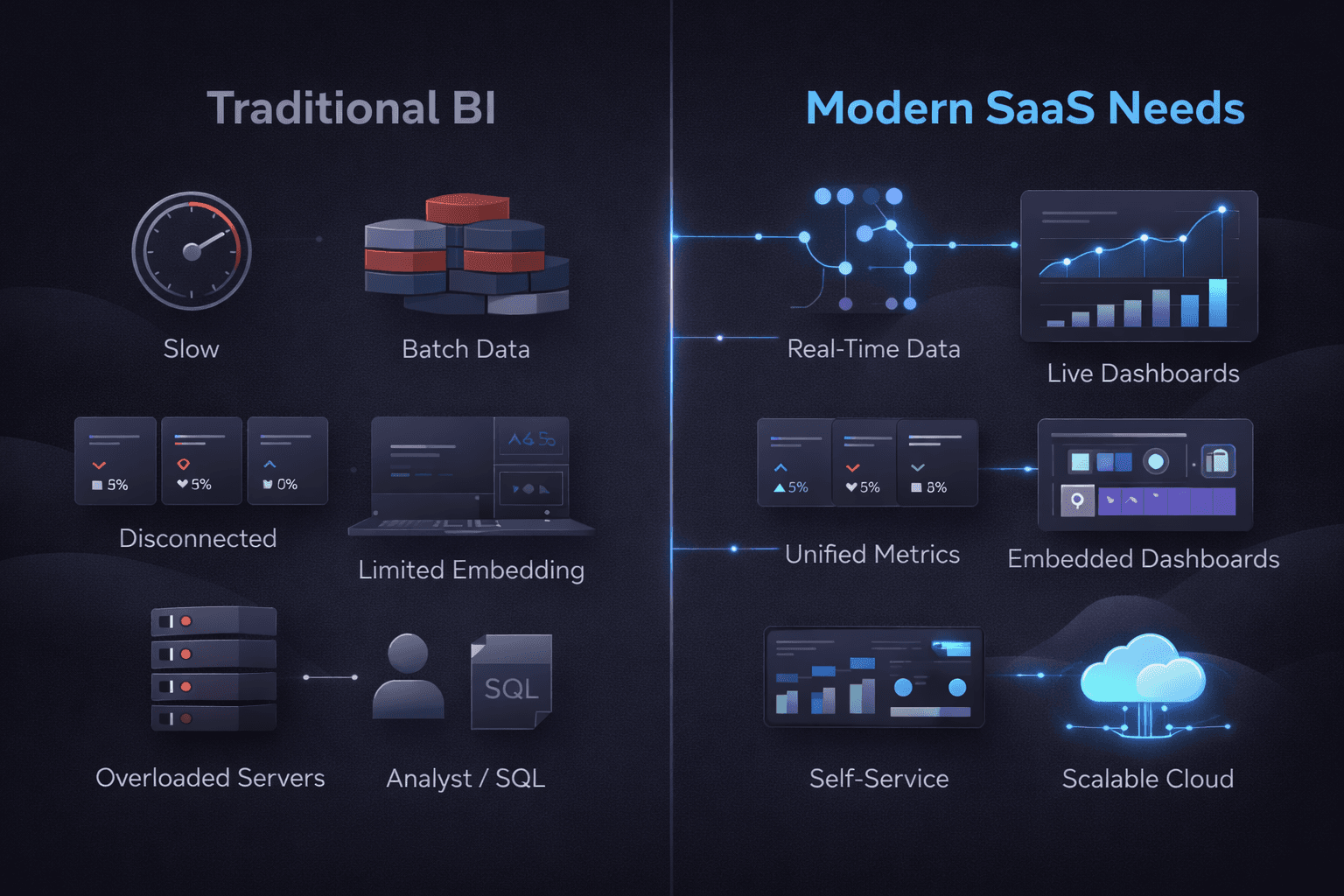 Key Limitations of Traditional BI, saas bi tools