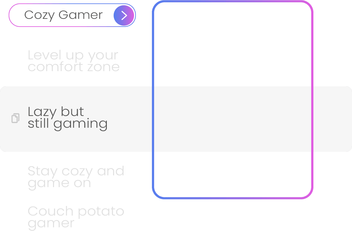 Preview of a prompt and different quotes to place on a design