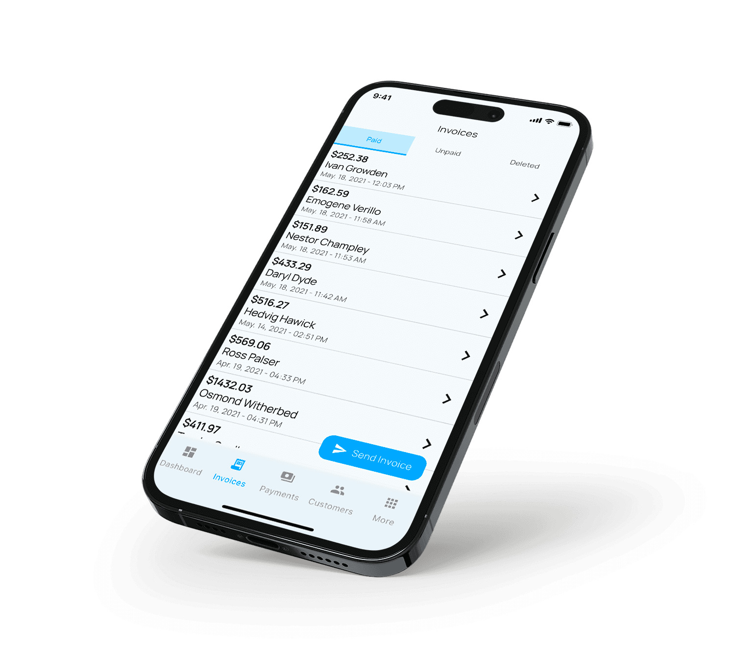 Application mockup