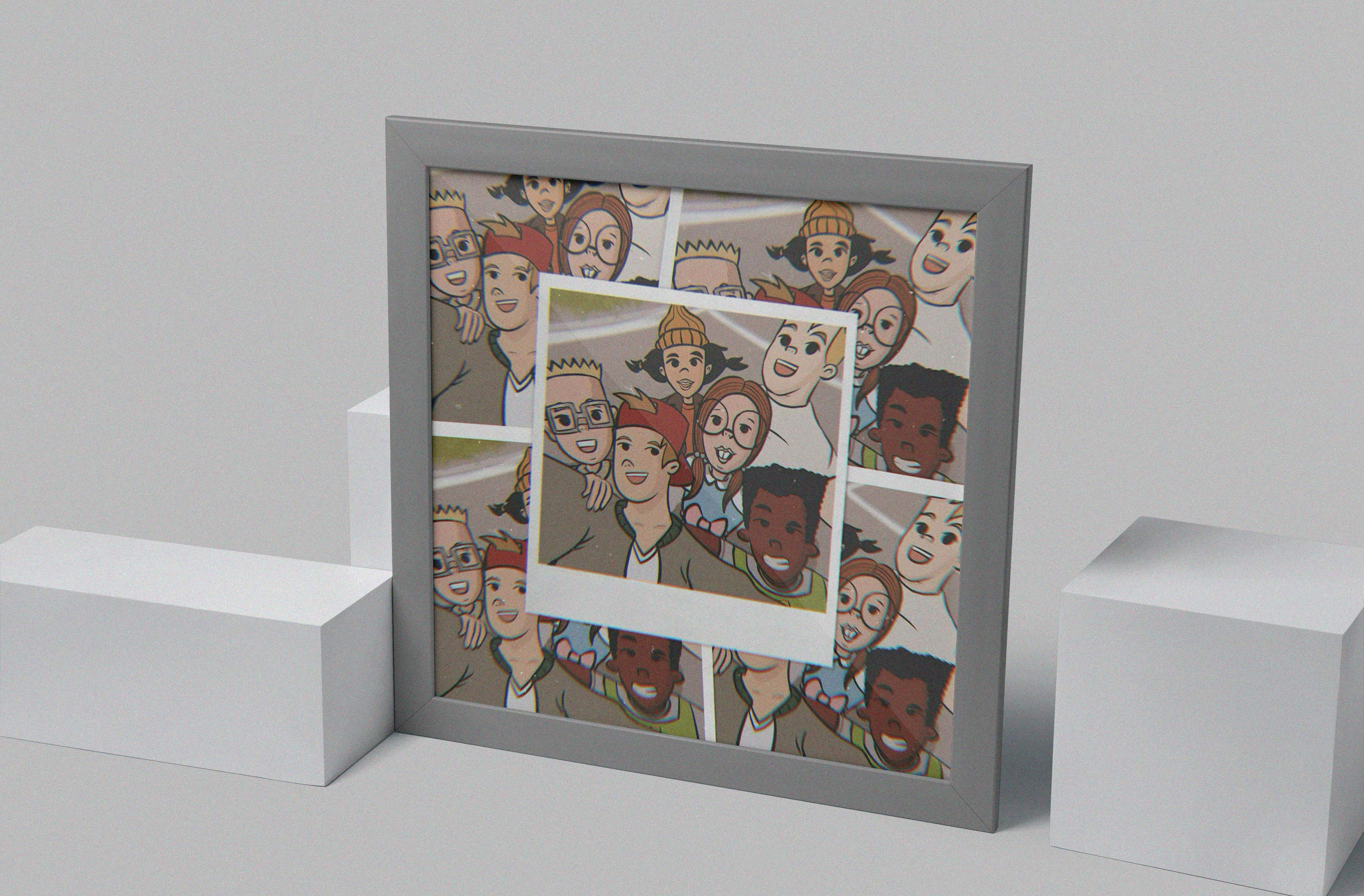 Disneys Recess character selfie illustration by Dylan Kirpaul.