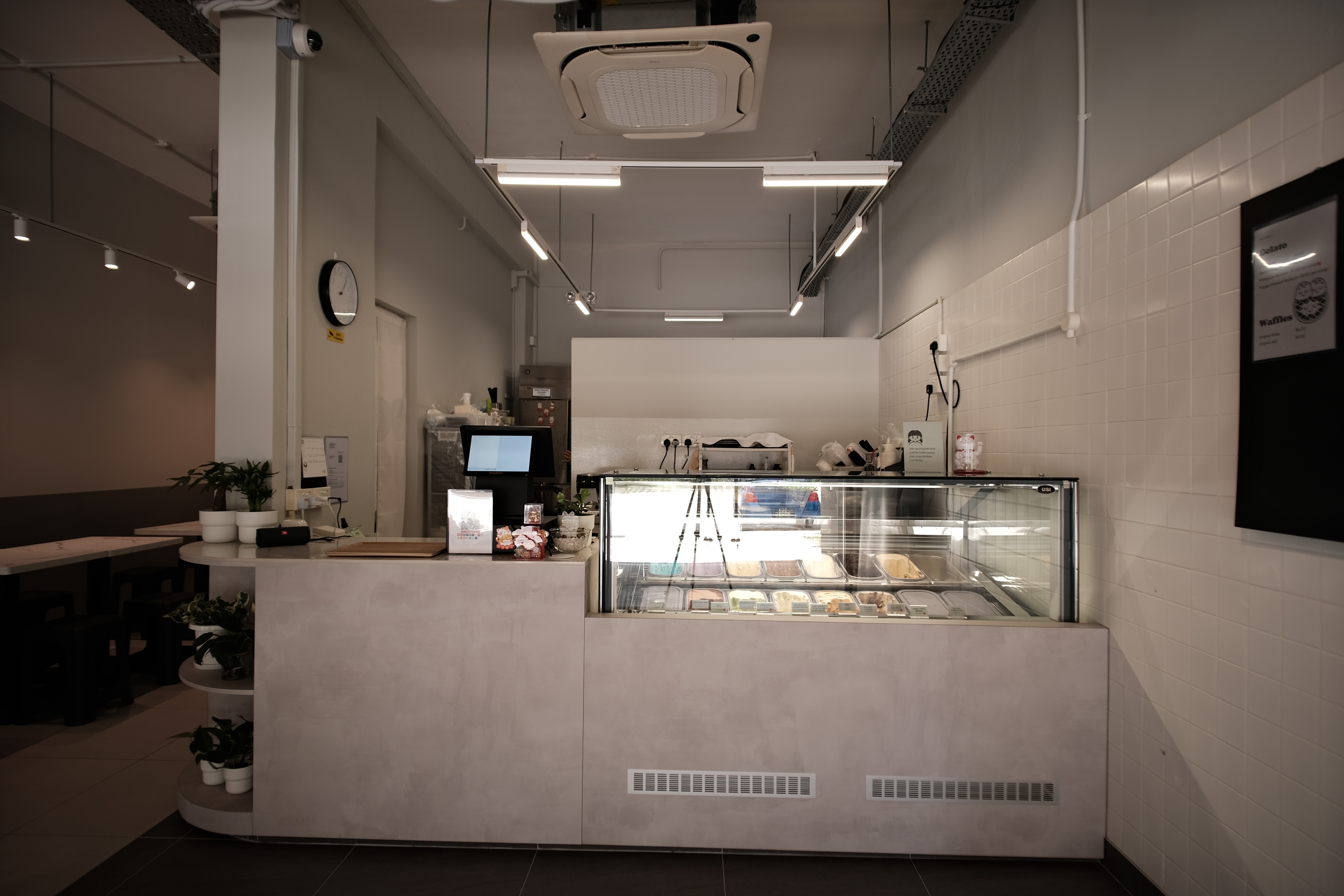 modern cafe seating interior design singapore