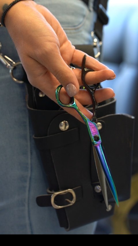 Portrait of portfolio creator – back view