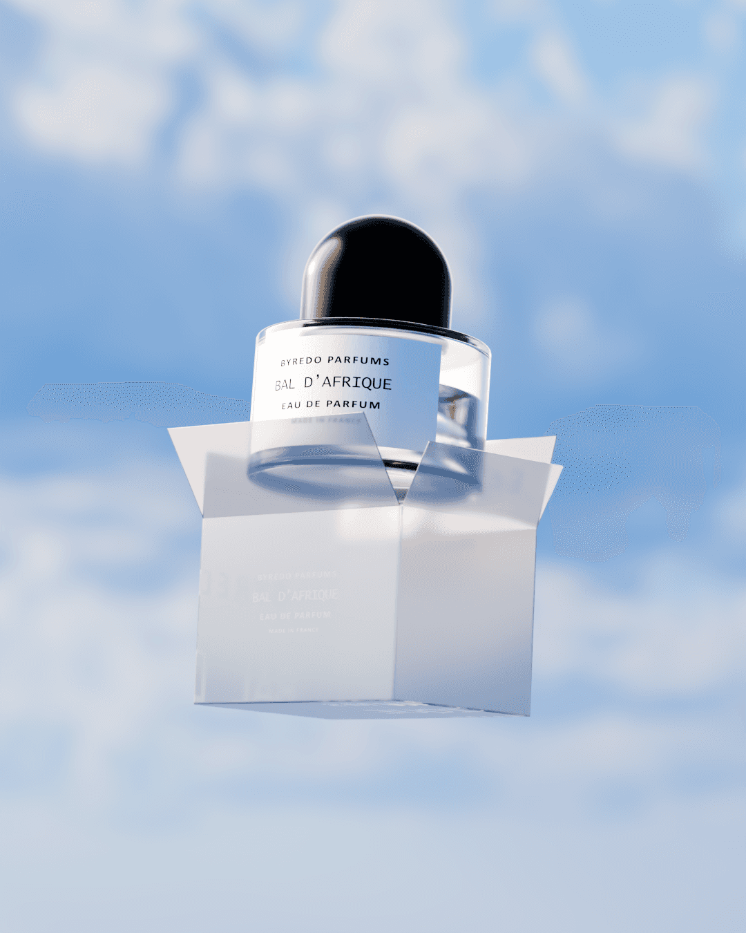 Red and black 3D cube mockup on a table