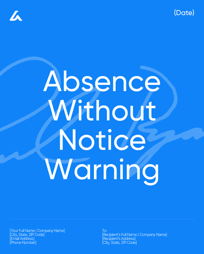 Absence Without Notice Warning