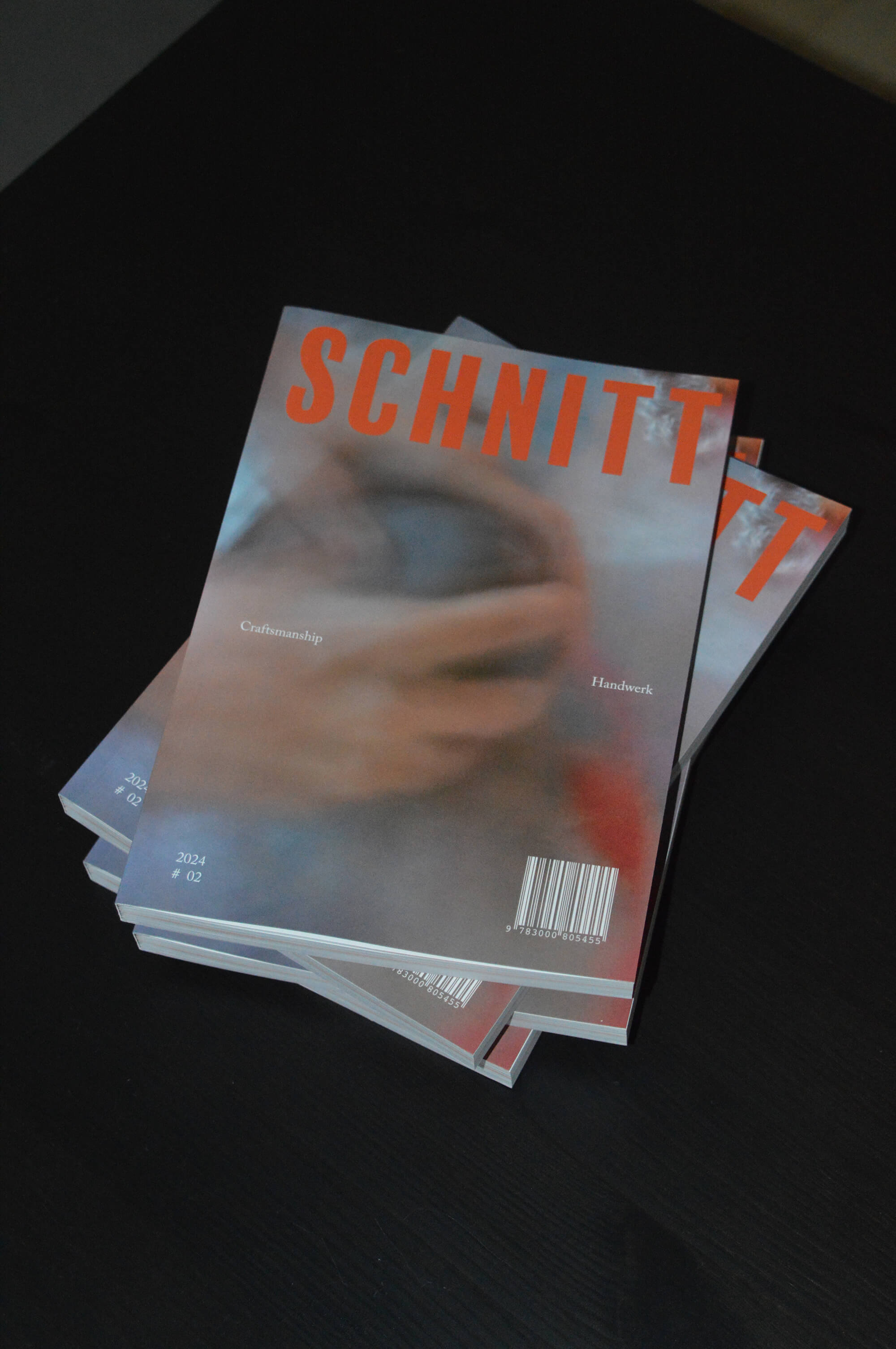 Batch.Works product catalogue book on a work top with a graphic printed image on the front