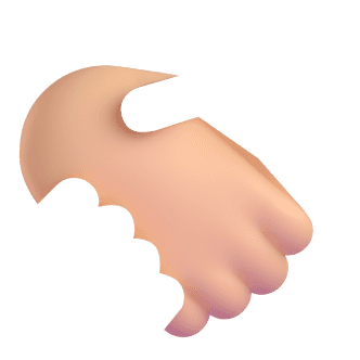 An illustration of a hand reaching out with fingers slightly bent in a gesture, against a plain background.