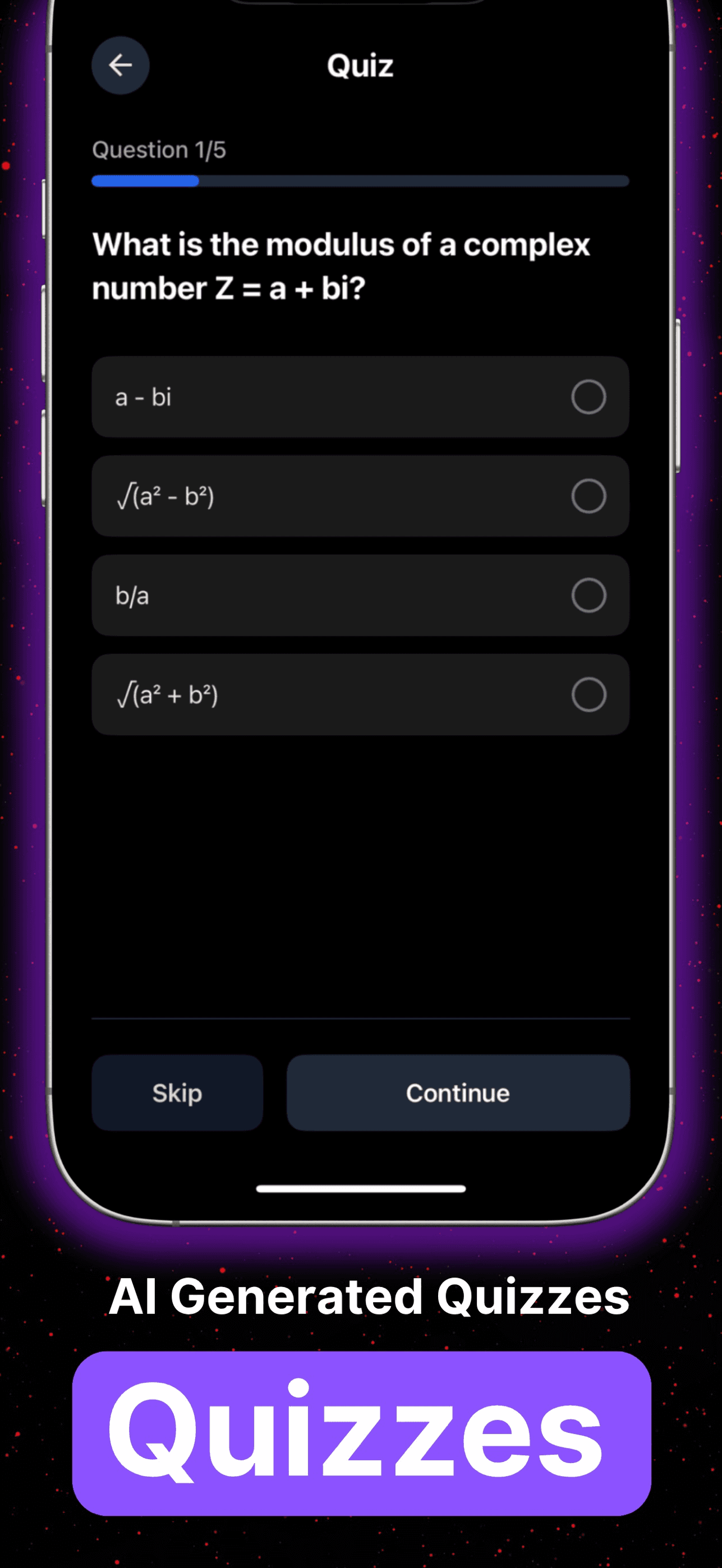 Lecha quiz screen generated from study notes