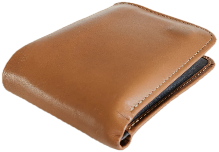 Tan bifold wallet