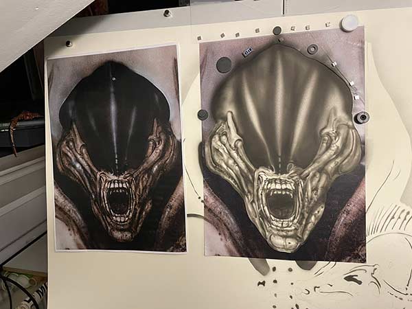 Giger's Alien 78 reproduction work in progress