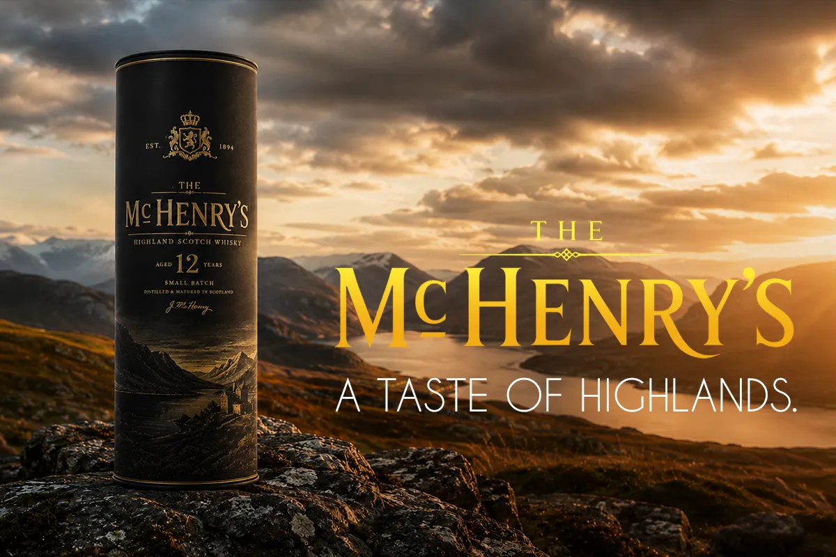 Visuel McHenry’s retravaillé avec correction de la composition, des proportions et des éléments graphiques