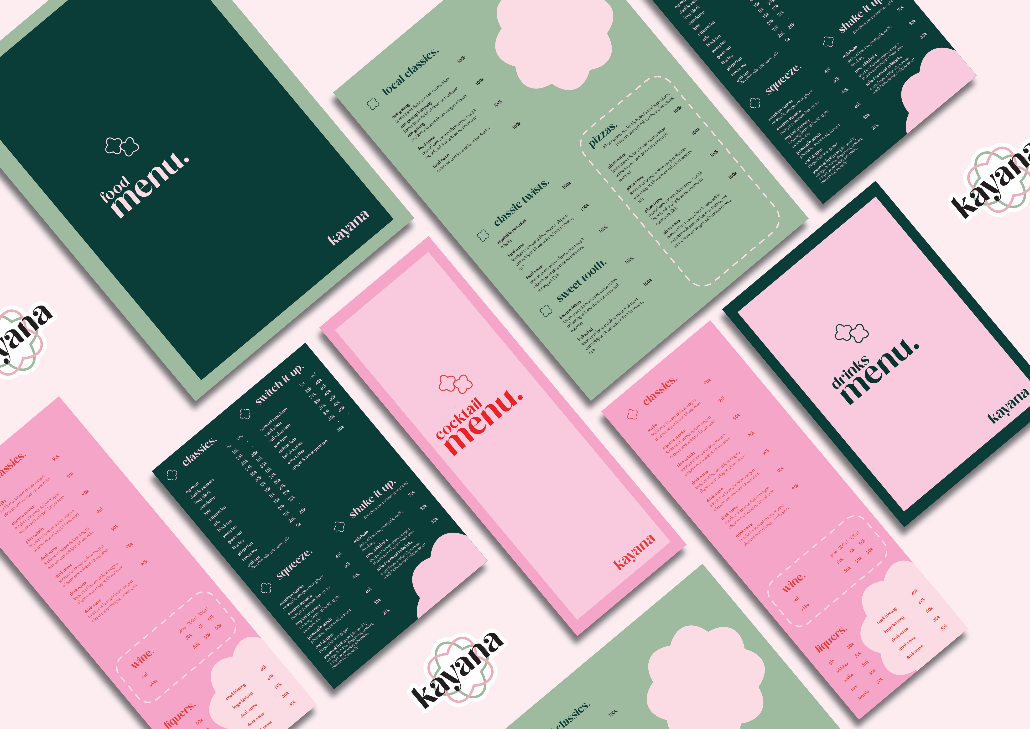 Menu design